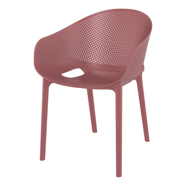 ST SKY PRO Piros design Műanyag kültéri szék