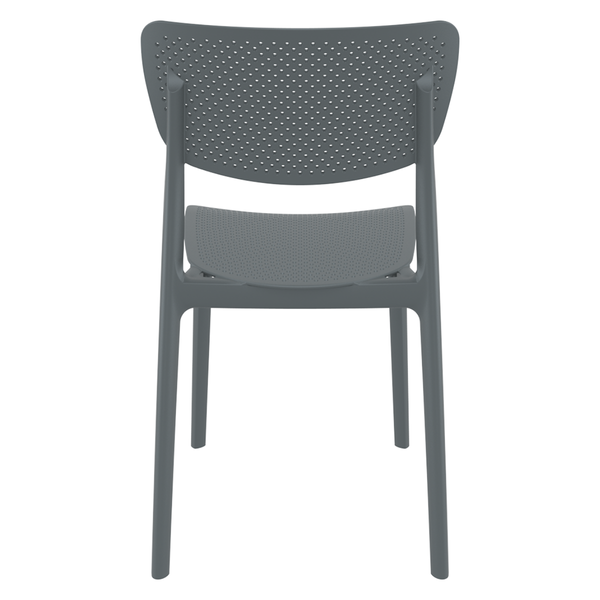 ST LUCY Szürke design Műanyag kültéri szék
