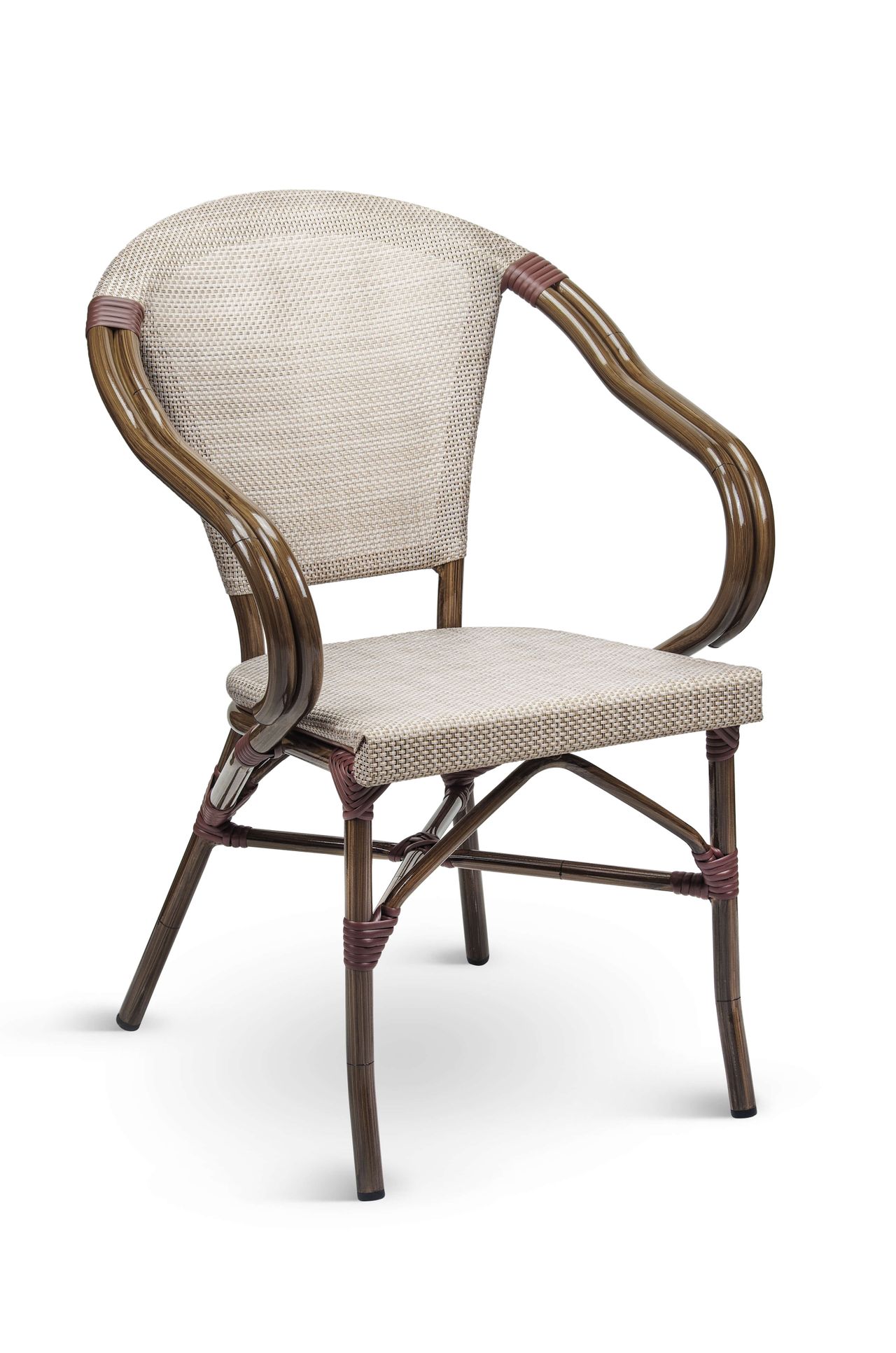 DL STAR C Natúr design, vintage Tessil betétes kültéri szék