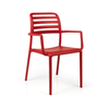 NARDI COSTA  Piros klasszikus Műanyag kültéri szék