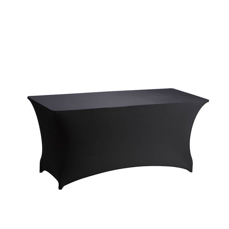 DL TABLE SPANDEX 183X76 Fekete klasszikus Konferencia, bankett spandex huzat