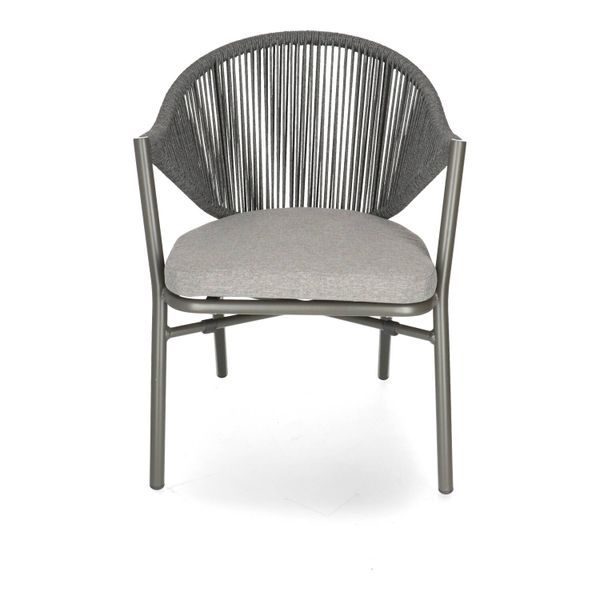 DL CUBA LIBRE Szürke design Polirattan kültéri szék