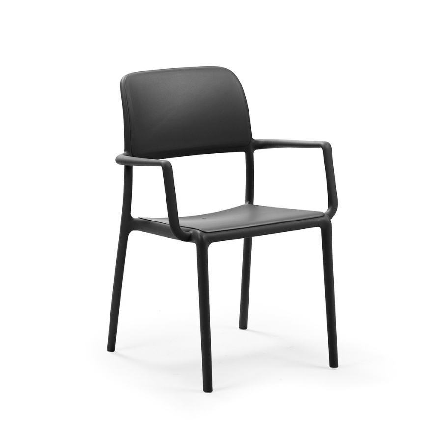 NARDI RIVA Szürke klasszikus Műanyag kültéri szék