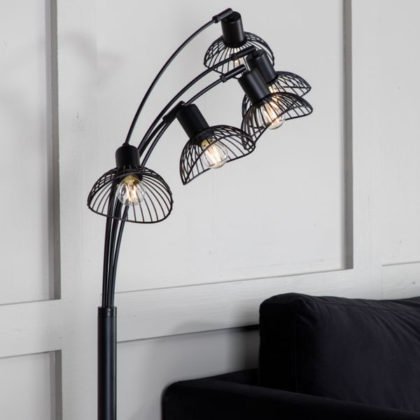 VD LISA Fekete design, modern Beltéri állólámpa