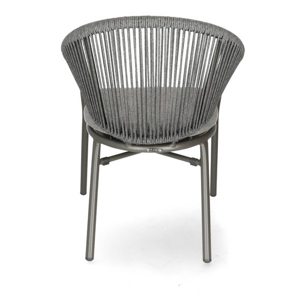 DL CUBA LIBRE Szürke design Polirattan kültéri szék