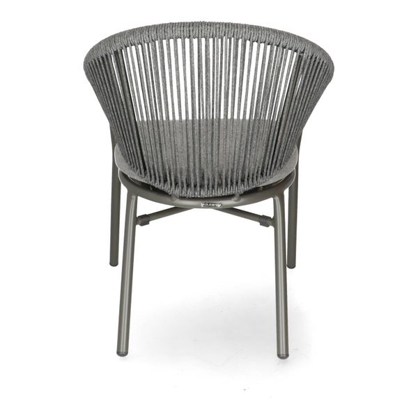DL CUBA LIBRE Szürke design Polirattan kültéri szék