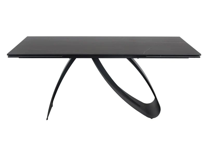 SI DIONA Fekete design Beltéri komplett asztal