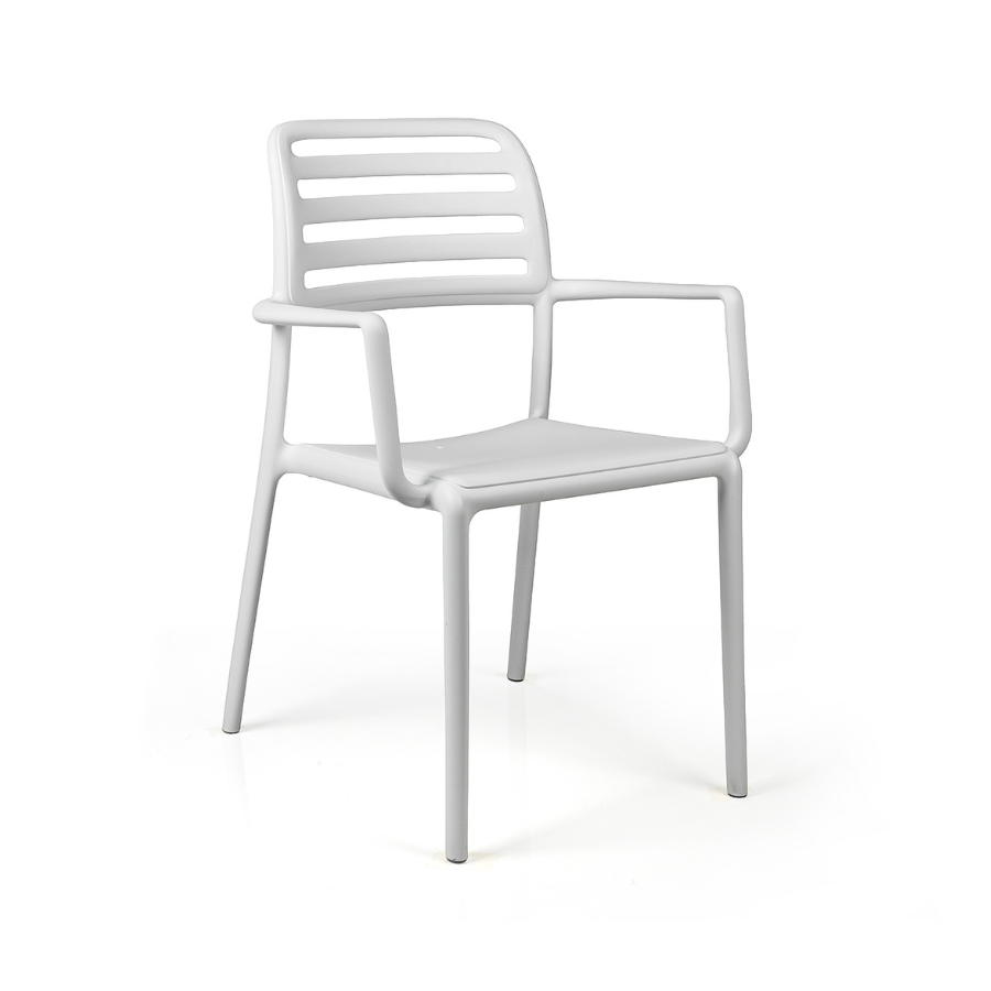 NARDI COSTA  Fehér klasszikus Műanyag kültéri szék