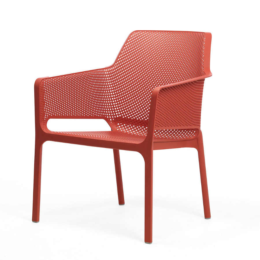 NARDI NET RELAX Piros minimalista Műanyag kültéri szék