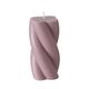 B TWISTER CANDLE Lila modern Asztali dekoráció