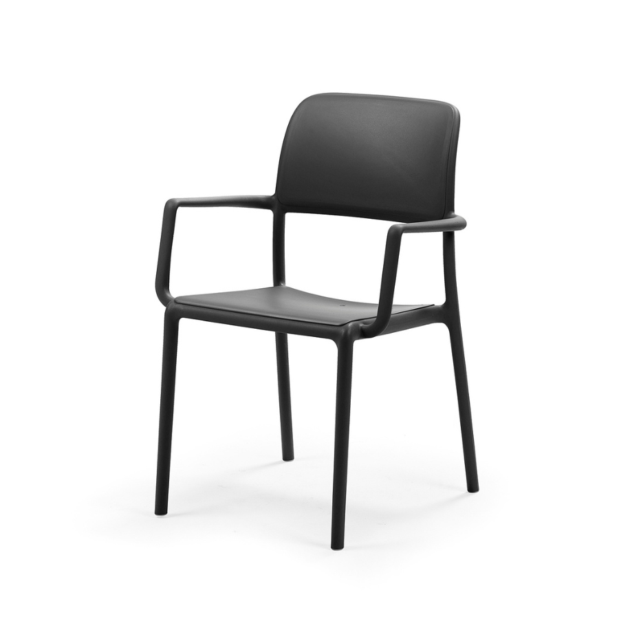 NARDI RIVA Szürke klasszikus Műanyag kültéri szék
