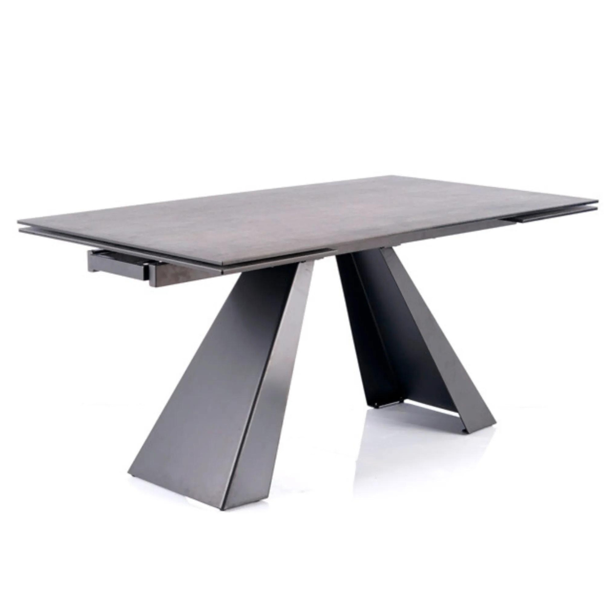 SI ALDO II Fekete design Beltéri komplett asztal