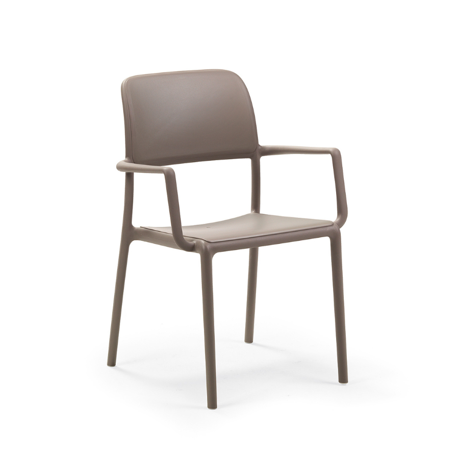 NARDI RIVA Taupe klasszikus Műanyag kültéri szék